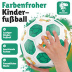 Kinderfußball Dino in Weiß-Grün für kleine Entdecker