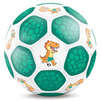 Kinderfußball Dino in Weiß-Grün für kleine Entdecker