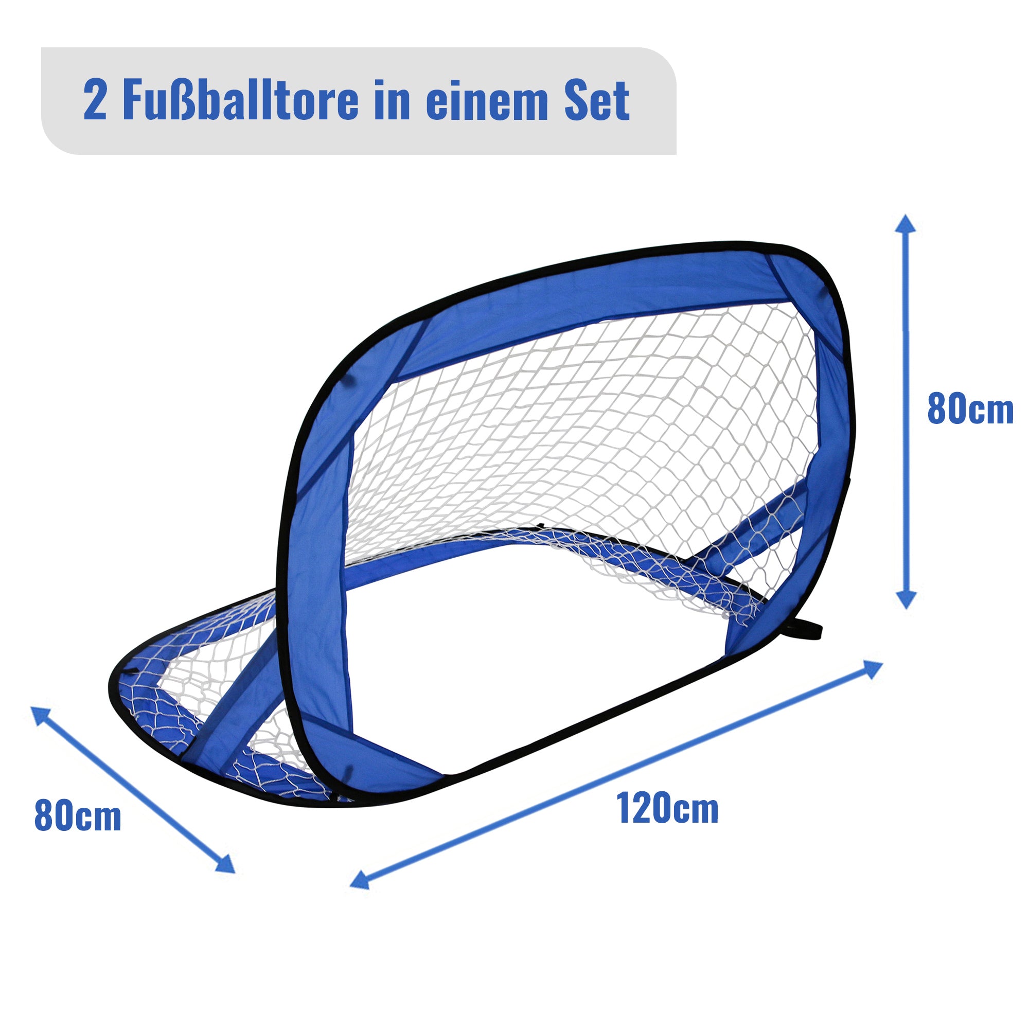 2er-Set Popup-Fußballtore