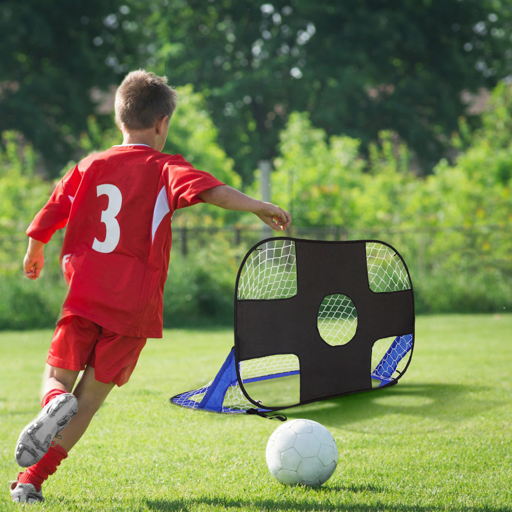 Pop-Up Fußballtor mit Torwand für Kinder